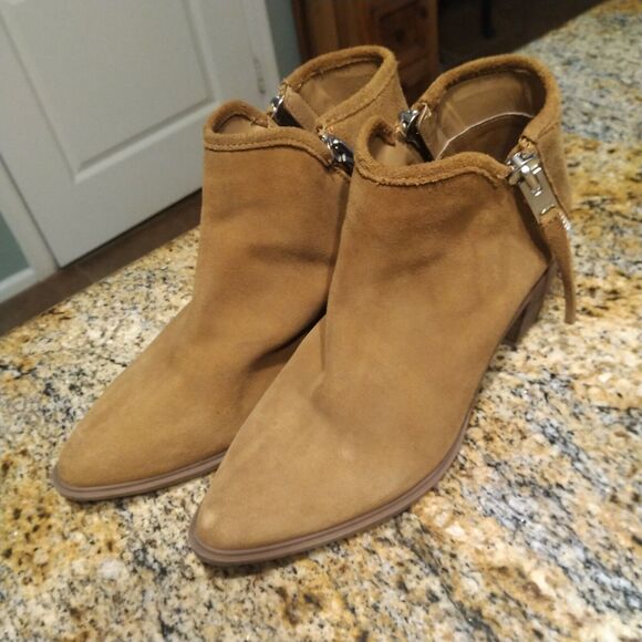 Steven By Steve Madden Doris Pointed-Toe Booties Leather Brown Women's 9.5 M - Picture 7 of 15